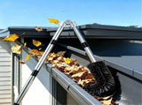 4M Telescopic Gutter Cleaning Tool Kit with Adjustable Pole, Gutter Brush & Gutter Rake V63-959271
