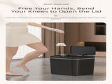 White Smart Sensor Trash Can 20L Capacity, Touch-Free Operation with Odor-Blocking & Waterproof V888-ELOSUNG36784