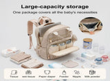 Diaper Bag Backpack Stylish Baby Diaper Bag Waterproof Travel Backpack with Changing Pad Stroller V1366-AZ2-W-14961