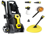 JET-USA RW545 Electric High Pressure Washer, 3000PSI Water Cooled Motor, 2 Nozzles, Brush Head, Deck V219-PRWELEJT54WA