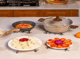 4Pcs Stainless Steel Trivet for Pots and Pans Pot Trivets Cooling Racks for Hot Pads Cooking and V1369-AZ3-W-15459