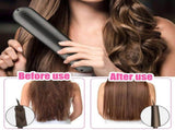 Cordless Hair Straightener Brush, 2 In1 Anti-Scald PTC Heat Comb 5200mAh Electric Straightening Comb V1366-AZ2-W-06352