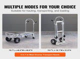 Aluminum Truck, 2 in 1, 363 kg Max Load Capacity, Heavy Duty Industrial Convertible Folding V952-DGNSTHC800BEQ4JJTV0