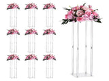 Wedding Flower Stand, 10PCS 80cm Column Flower Stand, Floral Stands with Acrylic Laminate, V952-HLHJLFT10J806TMWQ001V0