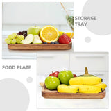 SWETRACE Wood Fruit Tray Wooden Tray Multi-Color 2Set V1189-LWWAL-20260327-03686