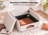 Artiss Armchair PU Leather Pet Accent Lounge Chair Cushion Beige UPHO-J-ARM-PU-BG