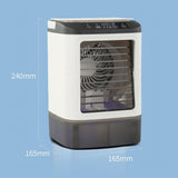 Portable Evaporative Air Cooler Fan Spray Function and Ice Box Personal Desktop Cooling Unit V1366-AZ2-W-27180
