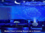 4-in-1 Galaxy Projector with Tooth Serrated Remote - 18 Sky Patterns V1263-JX-4578
