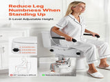 Raised Toilet Seat with Arms, 136.1 kg Load Capacity, 3-Level Adjustable Height, Widened Commode V952-FSSFSJGMTZDDNO6QU001V0