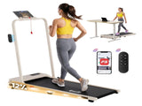 Everfit 3 in 1 Walking Pad Treadmill 12% Incline Under Desk Foldable Treadmills for Home Gym With TMILL-380H-2INC-BG