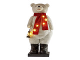 Christabelle Large 1.1m Musical Animated LED White Christmas Bear Decoration Light-Up Lantern O 112_NK109