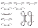 Stainless Steel Double Hook Snap Heavy Duty Clasp Snap for Ropes Chains Leashes Pets Leads Farm Gate V1294-YM0901-3111250168512