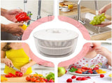 Multifunctional Salad Spinner with Colander Fast Drying Collapsible Vegetable Fruit Kitchen Tool V1258-DP02-BOL-204