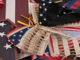 Independence Day Wreath Props Six Bows Patriotic Wreath Memorial Day Pride Garland for Front Door V1294-YM0901-3115240026211