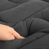 Ramesses 1000GSM Charcoal Mattress Topper Single V442-KIT-MATTRESST-1000GSM-CHARCOAL-SB
