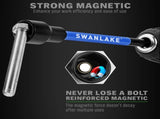 SWANLAKE 41Pcs 1/4" Magnetic Nut Driver Set SAE Metric Adapter Kit with Case V465-66172