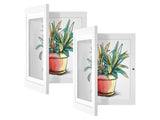 Flip Photo Frame Front Opening Picture Display Artwork Easy to Use Versatile Design Picture Display V1263-JX-2596