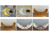 Ramadan Serving Tray with Crescent Moon and Star Food Tray Muslim Islam Mubarak Food Tray for Party V1294-YM0721-10127254