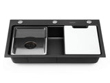 Cefito Kitchen Sink 304 Stainless Steel Bar Sink Millet Grain Water Basin Sink SINK-RG-6845T-BK