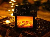 LED Flame Lantern Light Fashionable Retro Lantern Hanging Lamp for Christmas Decoration Square Flame V1294-YM0512-3115220131111