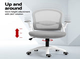Artiss 2x Mesh Office Chair Computer Gaming Desk Chairs Work Study Mid Back Grey OCHAIR-G-2013-WH-GYX2