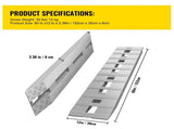 60' X 12' X 2.5'Aluminum Trailer Ramps 6000LBS Total Beavertail Hook End 1 Pair 2 Ramps V952-LHJPD60X12IN2ZZ01V0