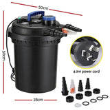 Giantz Aquarium Filter Fish Tank External Canister Water Filter 10000L/H AQUA-UVF-10000-N