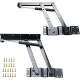 2 pcs Lift-Up Coffee Table Hinge, Heavy Duty Lift-Up Coffee Table Mechanism, Lift Up Spring Hinge V1188-MS-227-1124