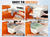 Car Trash Can with Lid and Phone Holder, Universal Bin, Waterproof Hanging Vehicle Garbage Can, Leak V1259-DP01-A-4416