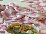 Simple Vintage Checkerboard Autumn Winter Warm Nap Throw Flannel Fleece Sofa Leisure V1294-YM0717-3117220191614