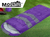 Mountview Single Sleeping Bag Bags Outdoor Purple UA1003-PR_NZ