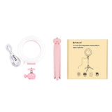 12Cm Led Ring Light With Usb 3 Modes Dimmable Cold Shoe Tripod Ball Head - Pink V562-F1903TKP