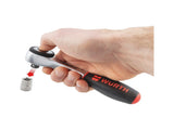 Wurth 1/4" Reversible Ratchet Wrench 360 Degree Twist Handle Chrome Vanadium 135mm V563-71201406