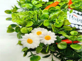 Easter Carrot Wreath Daisy Eucalyptus Wreath Indoor Outdoor Happy Easter Hanging Ornaments Home V1294-YM0523-10337126