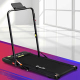 Everfit Treadmill Electric Walking Pad Under Desk Home Gym Fitness 400mm Black TMILL-400-2IN1-BK