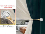 Curtain Tiebacks - 4-Piece Curtain Holders - High Quality - Curtain Tieback Hook - Tiebacks for V1188-MS101-01464-1