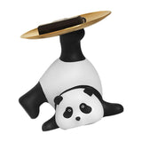 Panda Serving Tray Keys Wallets Fruit Holder Storage Ornament Home Office Table Decor Sculpture V1294-YM0703-3115230050211