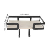 Ironing Board Hanger Wall Mount Black Metal with Removable Hook for Home Storage V1369-AZ3-W-18797