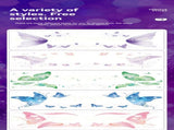 Shimmer butterfly face stickers Party decoration stickers can be peeled off Magic show party V1106-HEJM-002
