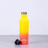Lazy Dayz Spartan Drink Bottle 480ml - Yellow Peach Ombre V915-LD0105-YO