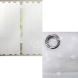 Bubble White Pair of Sheer Eyelet Curtains 140 x 223cm V442-ABR-CURTAIN-PAIRBUBBLEEYELET-WHITE-RE