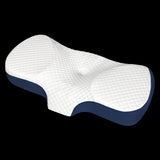 Dreamz Memory Foam Pillow Pillowcase Supprt Blue Rebound PILO1008-BL