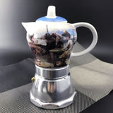 Afternoon Tea Vintage Porcelain Ceramic Italian Stove Top Espresso Coffee Maker 3-4Cups 200ml V891-HW-CCMS-X1
