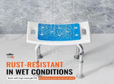 Shower Chair, Adjustable Height Shower Stool, Shower Seat for Inside Shower or Tub, Non-Slip Bench V952-LYDFXSLHJPESDZCC9V0
