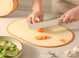 Cutting Board Food Grade Double Sided Prevent Slip Plastic Chopping Board with Holder Base for Meat V1294-YM0716-3118220136112