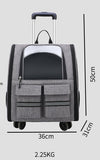 Blue 3-in-1 Pet Carrier Rolling Backpack with Collapsible Design V888-ELOSUNG10820