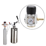 CO2 Mini Gas Regulator T21 * 4 Soda Pressure Gauge Wire CO2 Charger Kit 0-90 PSI V1294-YM0901-JY35545