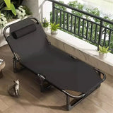 Foldable Oxford Cloth Sun Lounger with Headrest V728-LP601101700858127