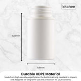 Kitchee 10x Tablet Bottles 90ml + 38mm TamperTel Child Resistant Cap - Round V238-SUPDZ-40951023829072