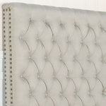 Bed Head King Size French Provincial Headboard Upholsterd Fabric Beige V43-BED-SENKBEG